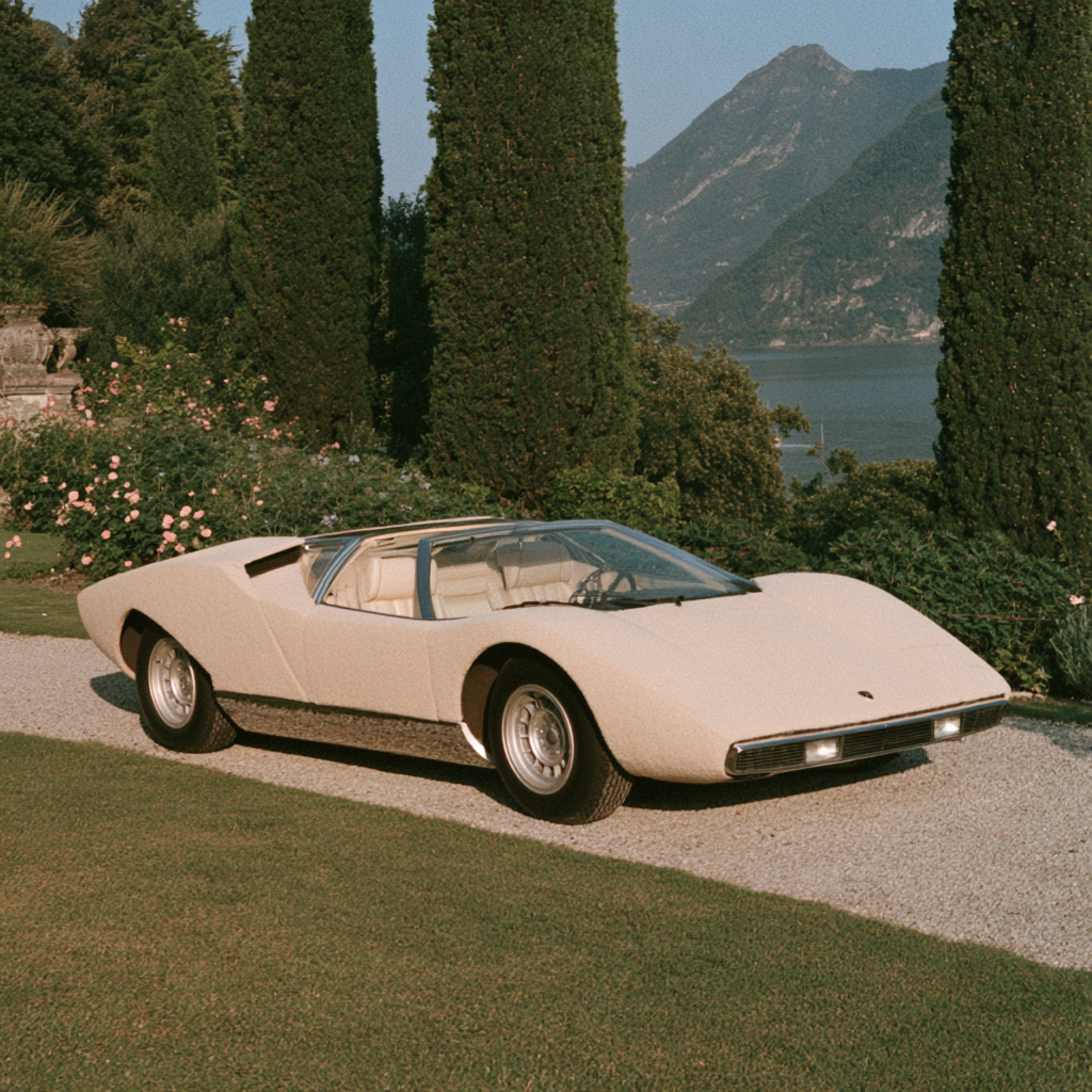 Lambo Pastorale at a lakeside villa